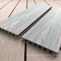 Dual coloured/double color hollow co-extrusion decking,WPC decking for outdoor,140*24mm